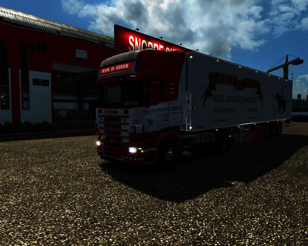 ets2 Scania 124L 440 4x2 + Chereau Trailer Frank d - prive skin ets2