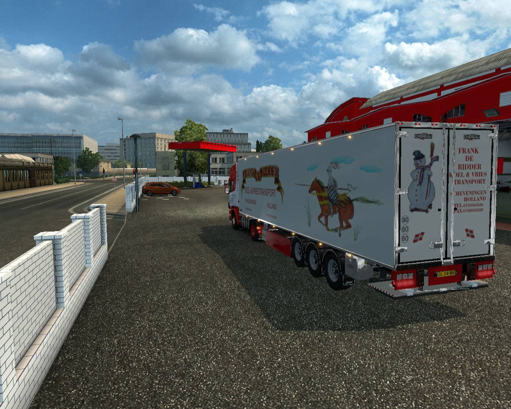 ets2 Scania 124L 440 4x2 + Chereau Trailer Frank d - prive skin ets2