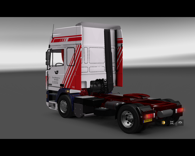 ets2 Daf 95 ATI spacecab 4x2 G v Dongen bv Dirksla prive skin ets2