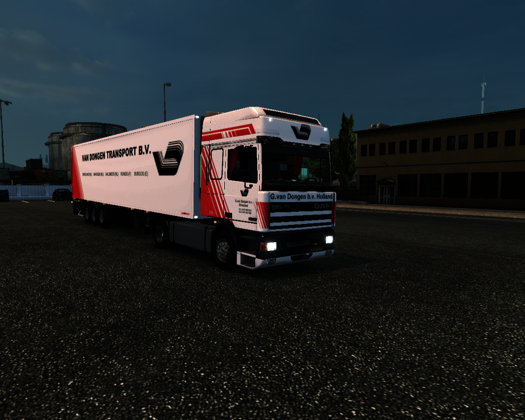 ets2 Daf 95 ATI spacecab 4x2  Schmitz coolliner G  - prive skin ets2