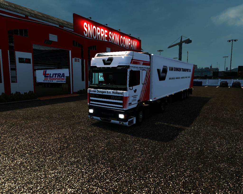 ets2 Daf 95 ATI spacecab 4x2  Schmitz coolliner G  - prive skin ets2