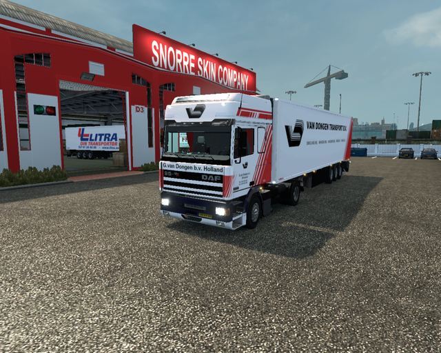 ets2 Daf 95 ATI spacecab 4x2  Schmitz coolliner G  prive skin ets2