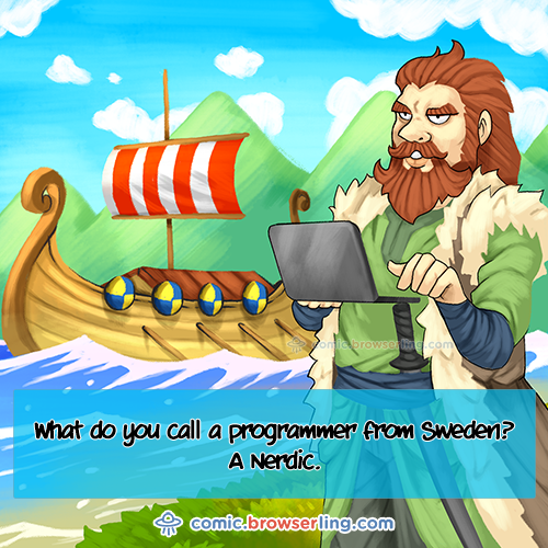 Programmer from the Nords - Web joke Tech Jokes