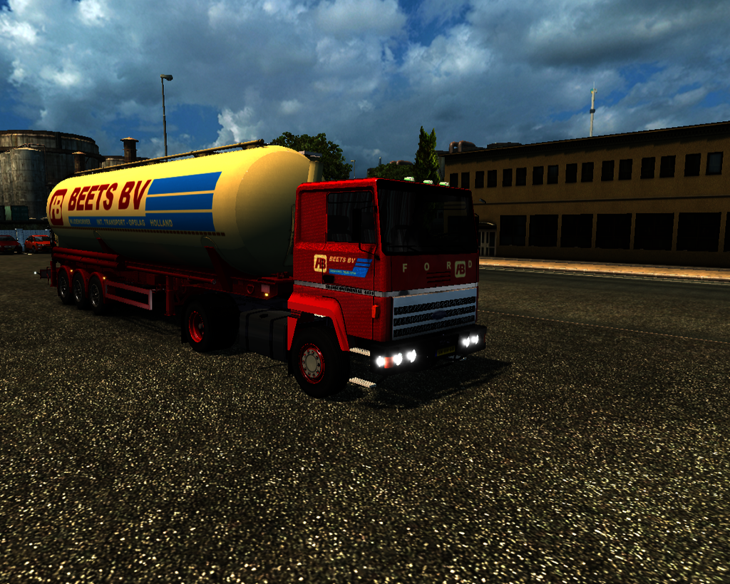 ets2 Ford Transcontinetal 4435 4x2 + silotrailer B - prive skin ets2