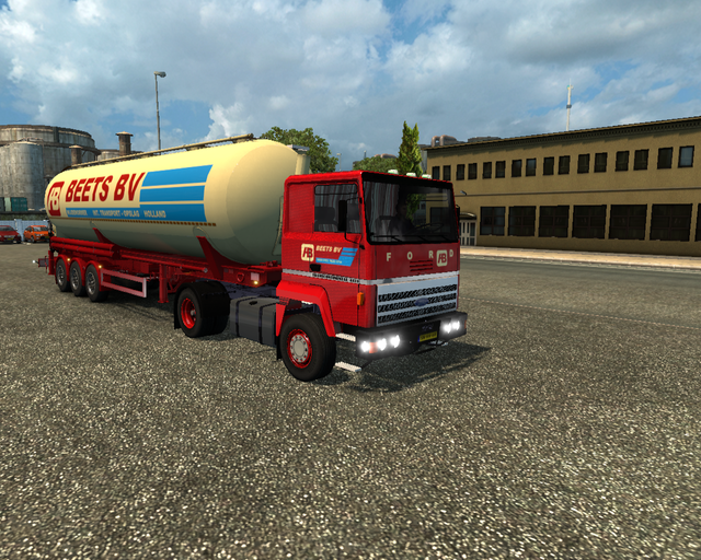 ets2 Ford Transcontinetal 4435 4x2 + silotrailer B prive skin ets2