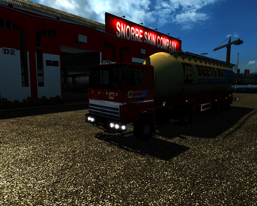 ets2 Ford Transcontinetal 4435 4x2 + silotrailer B - prive skin ets2