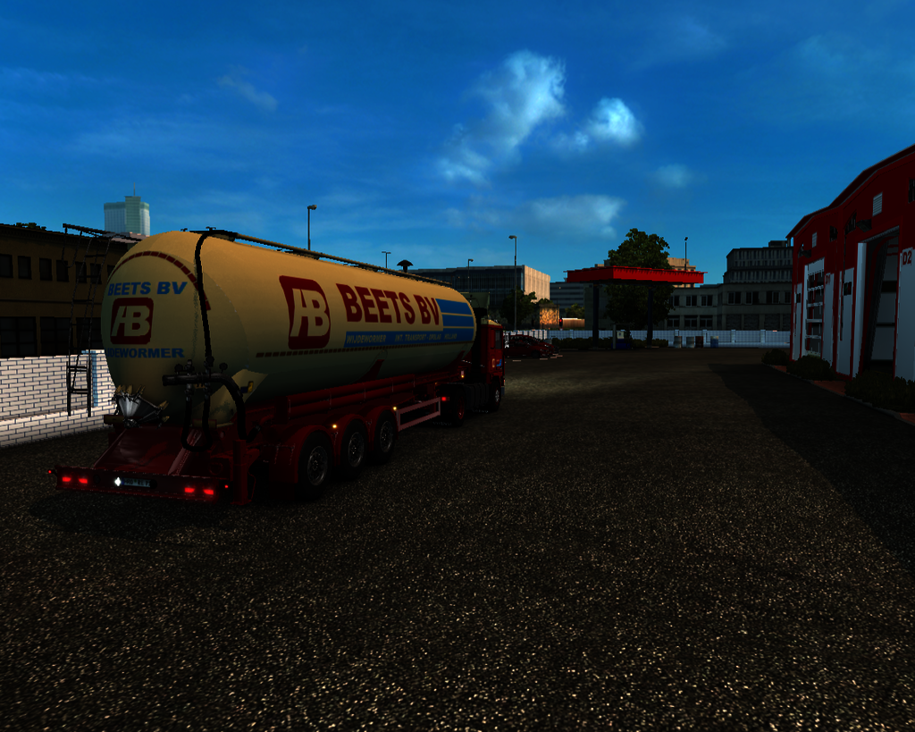 ets2 Volvo F12 4x2 lowcab + Silotrailer Beets bv W - prive skin ets2