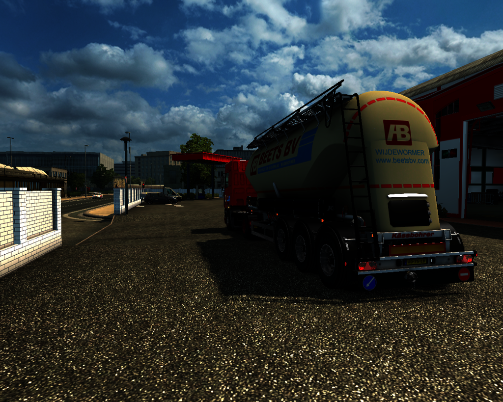 ets2 Daf 95 Ati 4x2 Kassbohrer cement trailer Beet - prive skin ets2