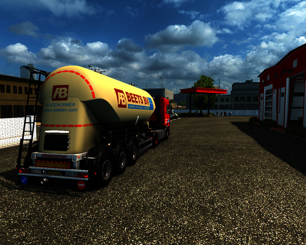 ets2 Daf 95 Ati 4x2 Kassbohrer cement trailer Beet - prive skin ets2