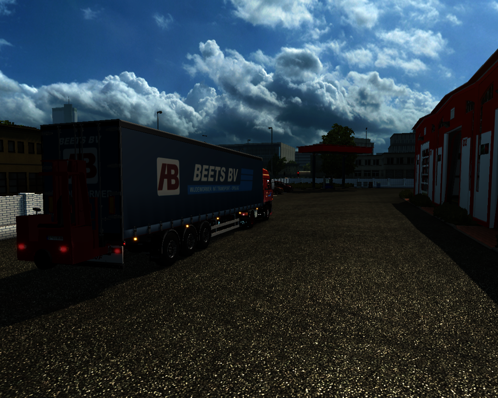 ets2 Daf 3600 ATI 4x2 + Fuehauf zeiltrailer met ko - prive skin ets2