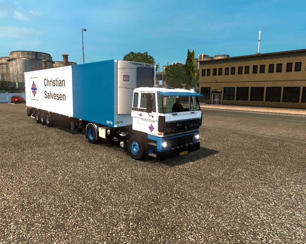 ets2 Daf 4x2 Daycab + Schmitz Coolliner Christian  - prive skin ets2