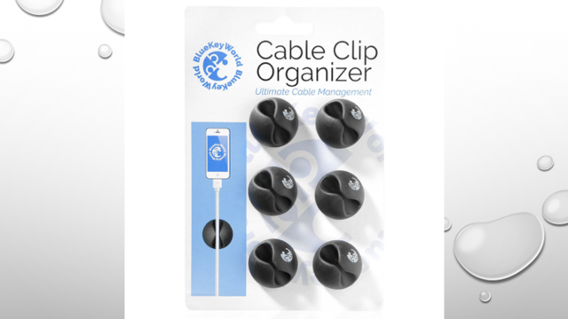 Cable Clips - Cable Oganizer - Cord Management - W Picture Box