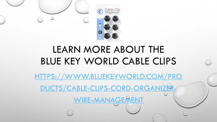 Cable Clips - Cable Oganizer - Cord Management - W Picture Box