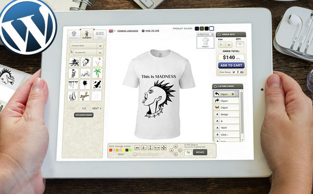 Wordpress T-shirt-Designer T-shirt Design software|| T-shirt Design Tool