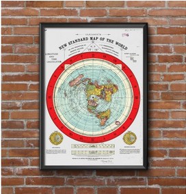 Flat Earth Map Picture Box