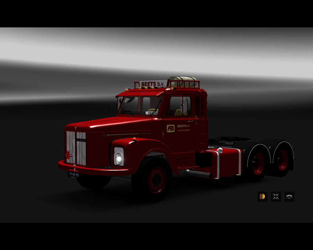 ets2 Scania 111 super 6x4 Beets transport Wijdewor - prive skin ets2