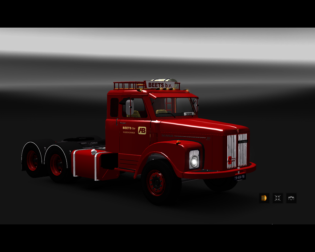 ets2 Scania 111 super 6x4 Beets transport Wijdewor - prive skin ets2