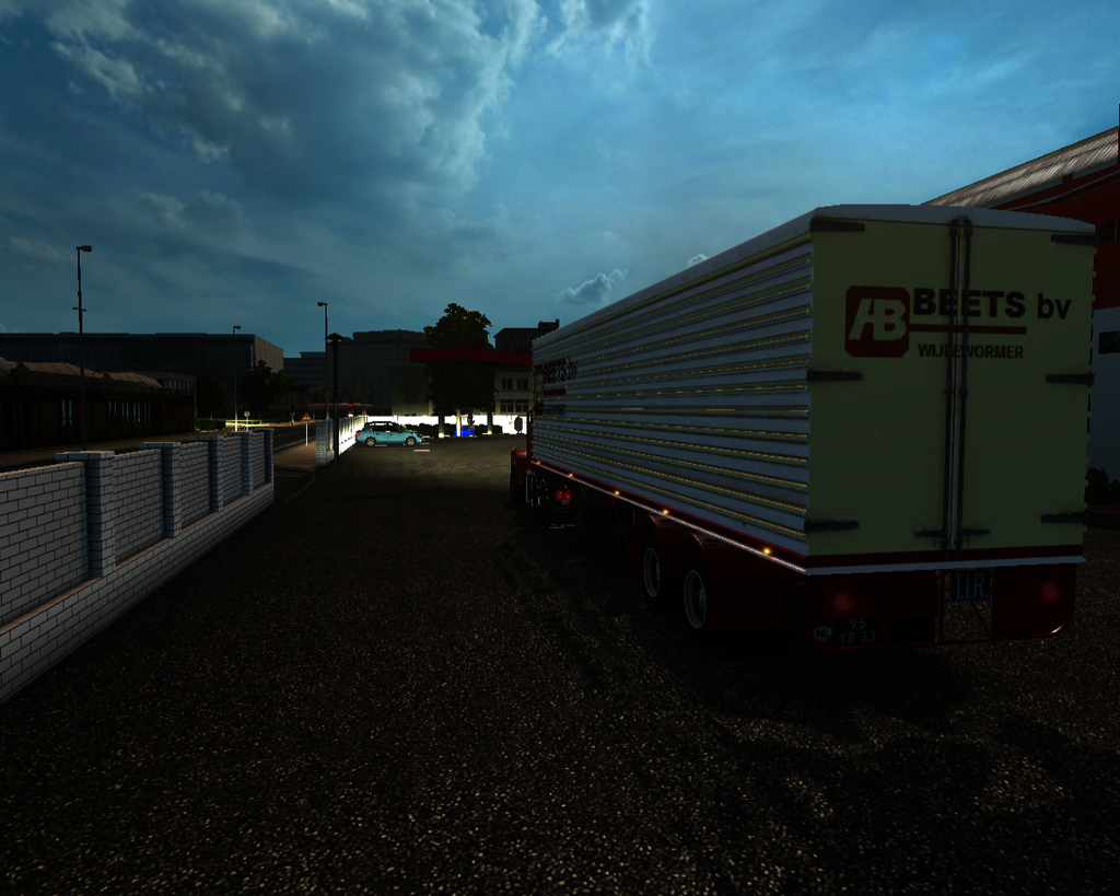 ets2 Scania 111 super 6x4 + Daf eurotrailer Beets  - prive skin ets2