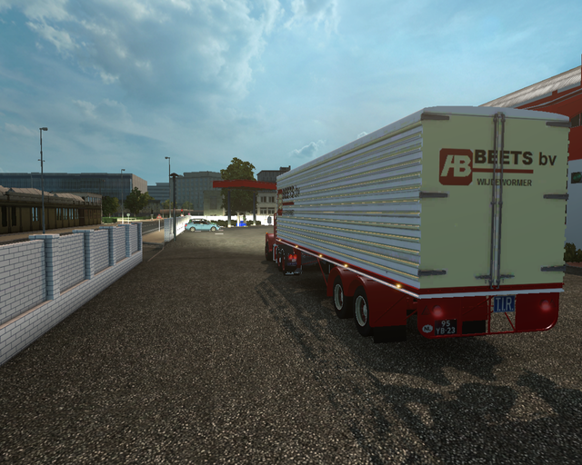 ets2 Scania 111 super 6x4 + Daf eurotrailer Beets  prive skin ets2