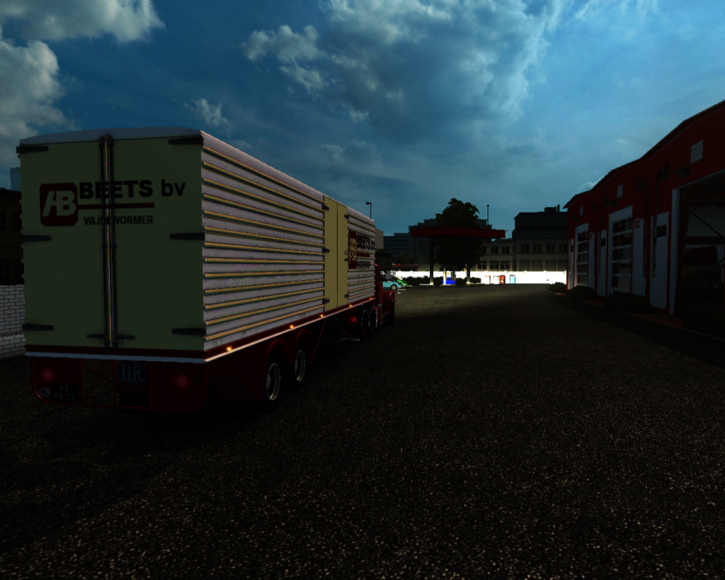 ets2 Scania 111 super 6x4 + Daf eurotrailer Beets  - prive skin ets2
