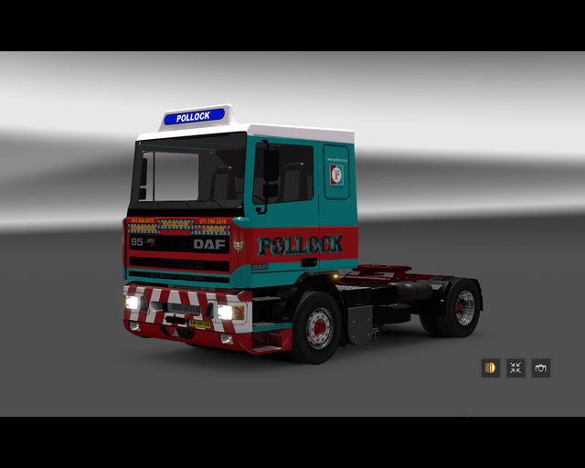 ets2 Daf 95 Ati lowcab 4x2 Pollock UK  prive skin ets2