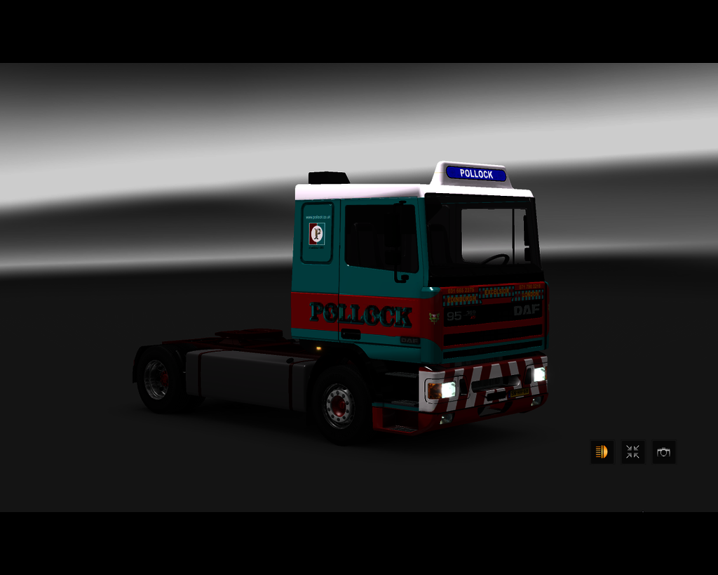 ets2 Daf 95 Ati lowcab 4x2 Pollock UK 1 - prive skin ets2