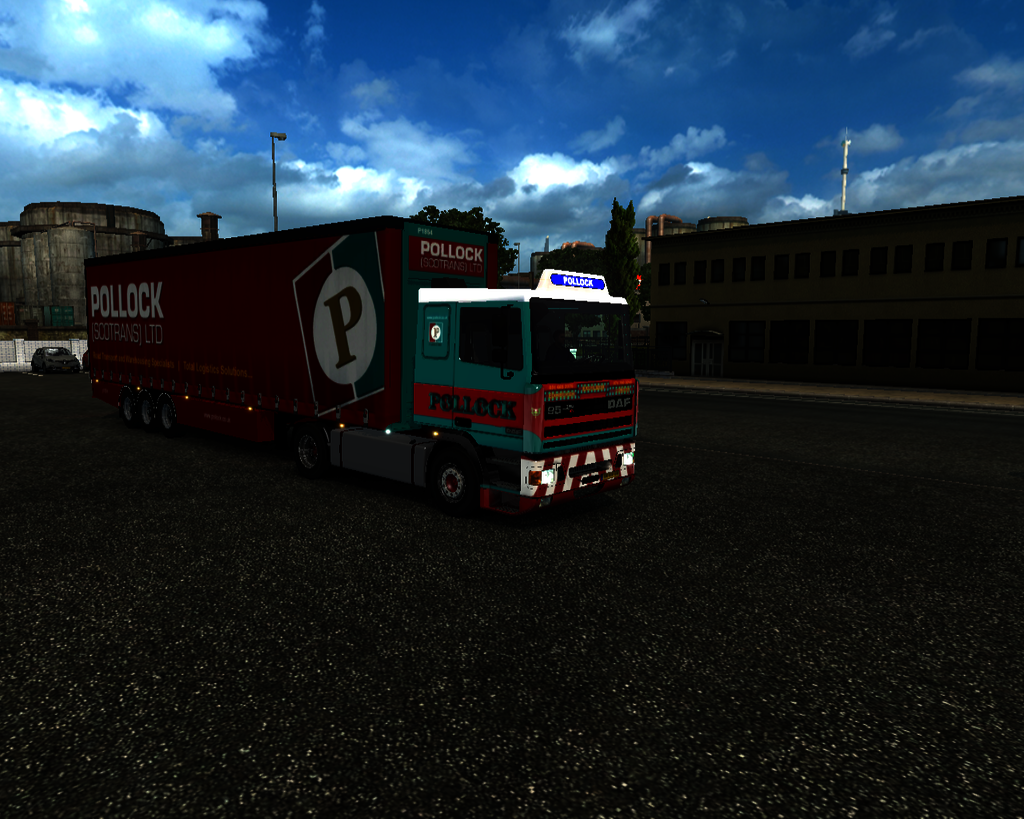 ets2 Daf 95 Ati lowcab 4x2 + Krone zeiltrailer Pol - prive skin ets2