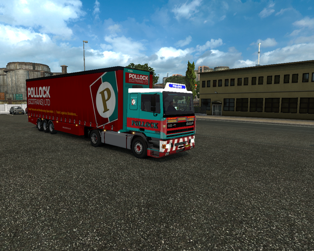 ets2 Daf 95 Ati lowcab 4x2 + Krone zeiltrailer Pol prive skin ets2