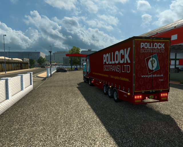 ets2 Daf 95 Ati lowcab 4x2 + Krone zeiltrailer Pol prive skin ets2