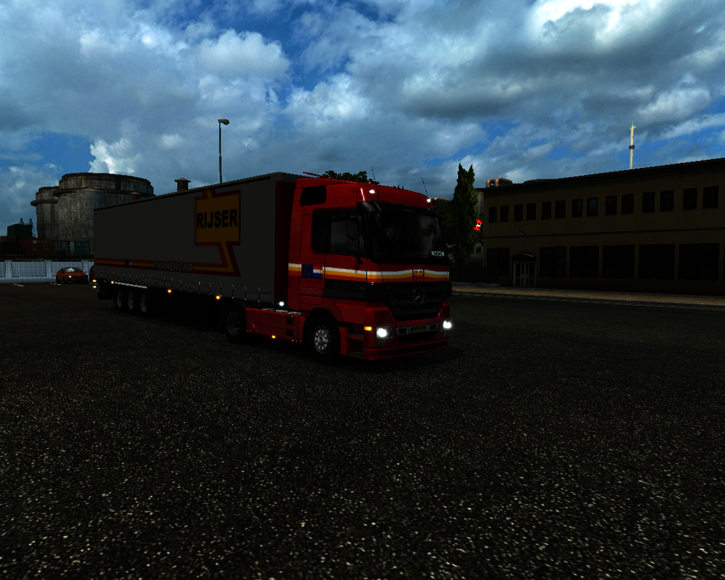ets2 Mercedes Actros MP3 4x2 + Krone Zeiltrailer R - prive skin ets2