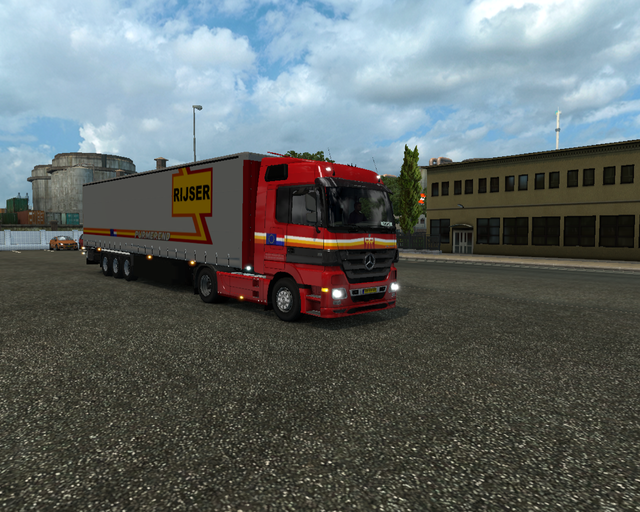 ets2 Mercedes Actros MP3 4x2 + Krone Zeiltrailer R prive skin ets2