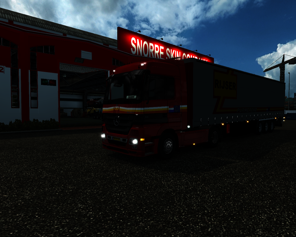 ets2 Mercedes Actros MP3 4x2 + Krone Zeiltrailer R - prive skin ets2