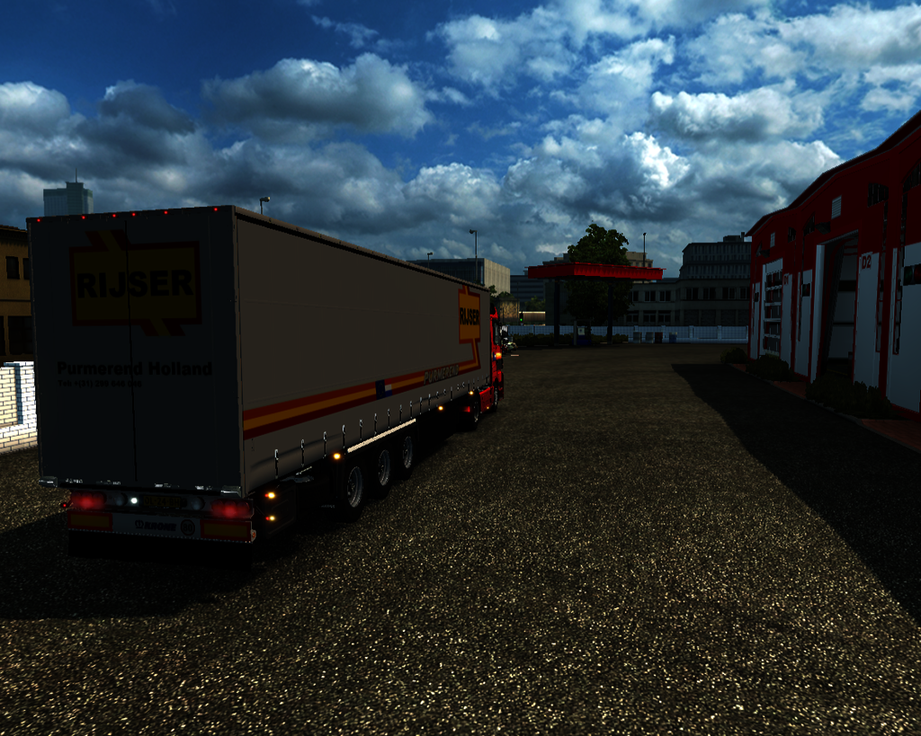 ets2 Mercedes Actros MP3 4x2 + Krone Zeiltrailer R - prive skin ets2