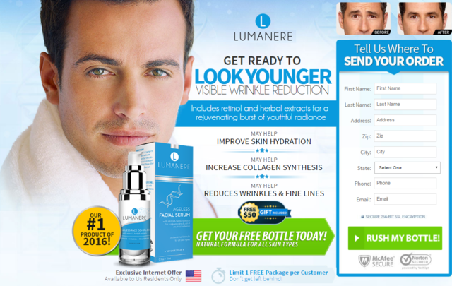 Lumanere-for-man Builds collagen creation ?