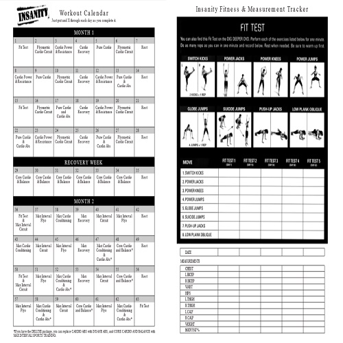 insanity-workout-schedule-and-fit-test-500 Workout Essentials