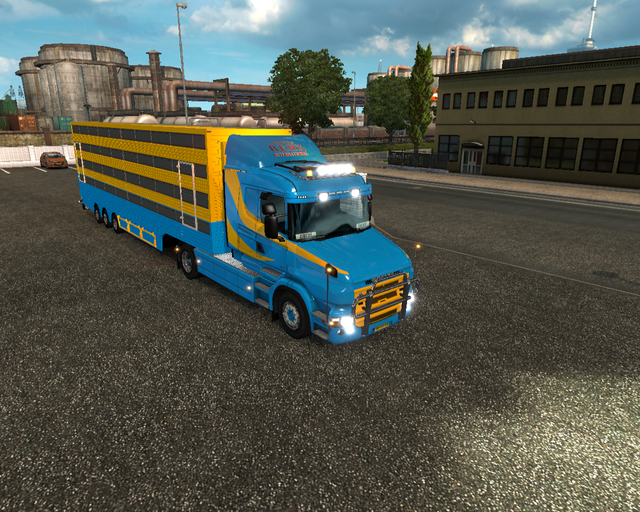 ets2 Scania T 580 4x2 + Pezzaioli veetrailer Circu prive skin ets2