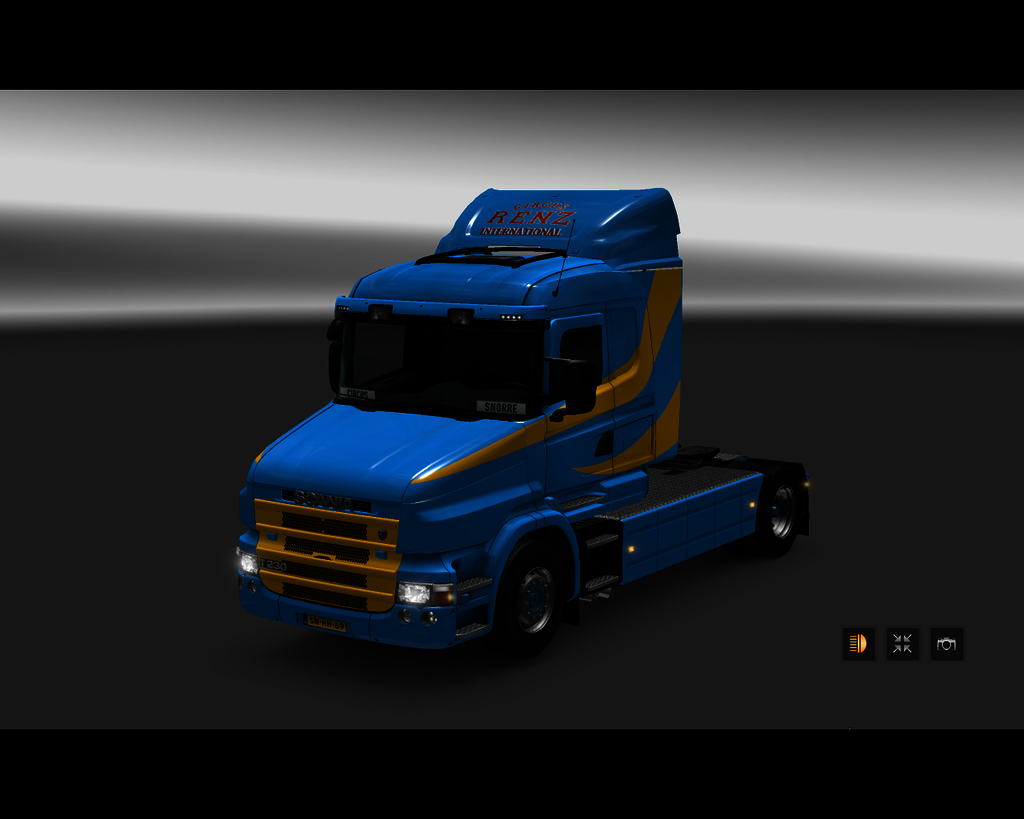 ets2 Scania T280 4x2 Circus RenZ International  - prive skin ets2