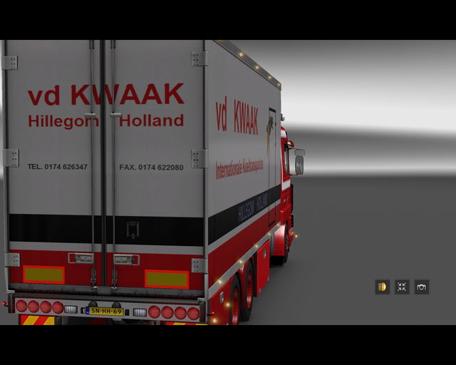 ets2 Scania 143M 6x4 BDF vd Kwaak Hillegom Holland prive skin ets2