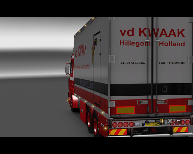 ets2 Scania 143M 6x4 BDF vd Kwaak Hillegom Holland prive skin ets2