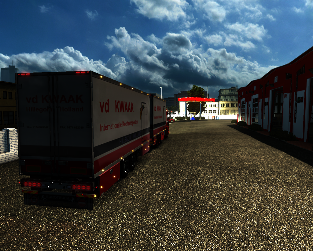 ets2 Scania 143M 6x4 BDF + 2asser Tandem vd Kwaak  - prive skin ets2