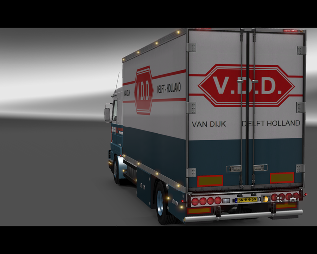 ets2 Scania 143M 500 V8 4x2 bdf van Dijk Delft Hol prive skin ets2