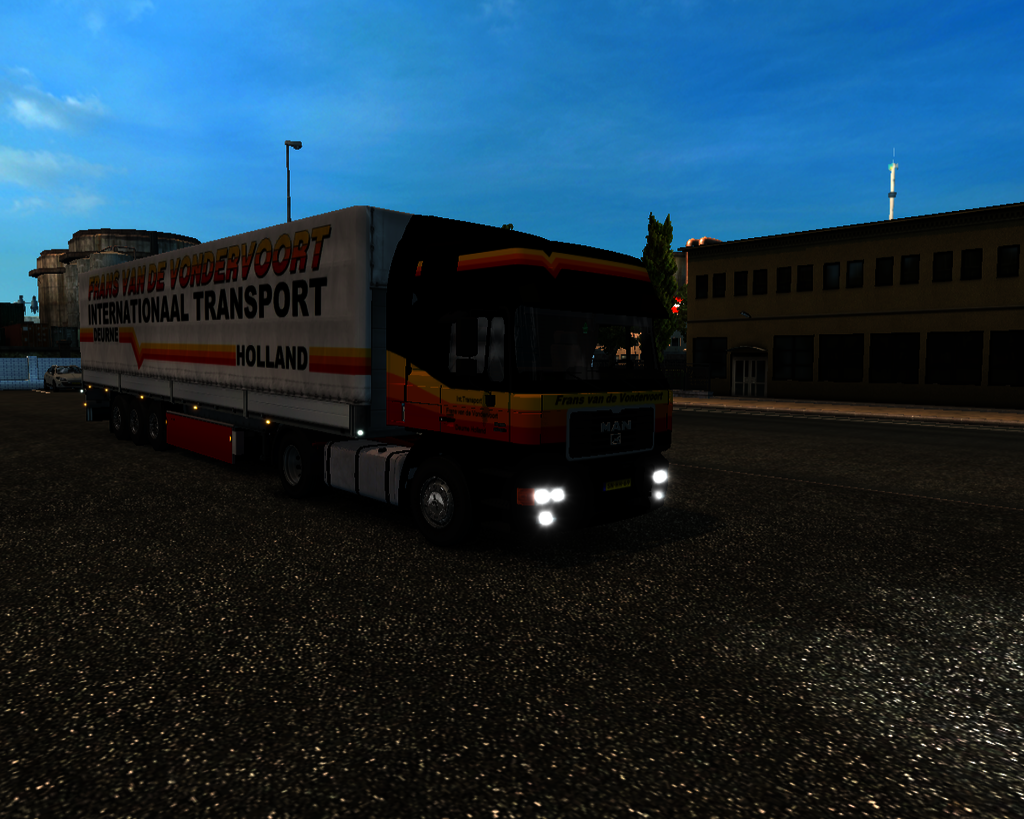 ets2 Man F2000 Commander 4x2 + Zeiltrailer Frans v - prive skin ets2