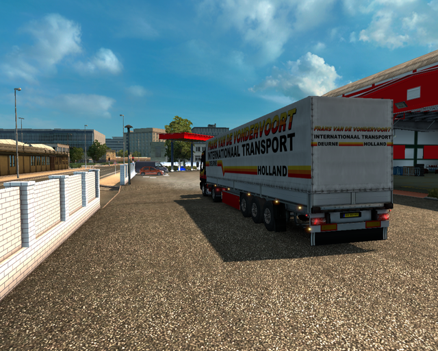 ets2 Man F2000 Commander 4x2 + Zeiltrailer Frans v prive skin ets2