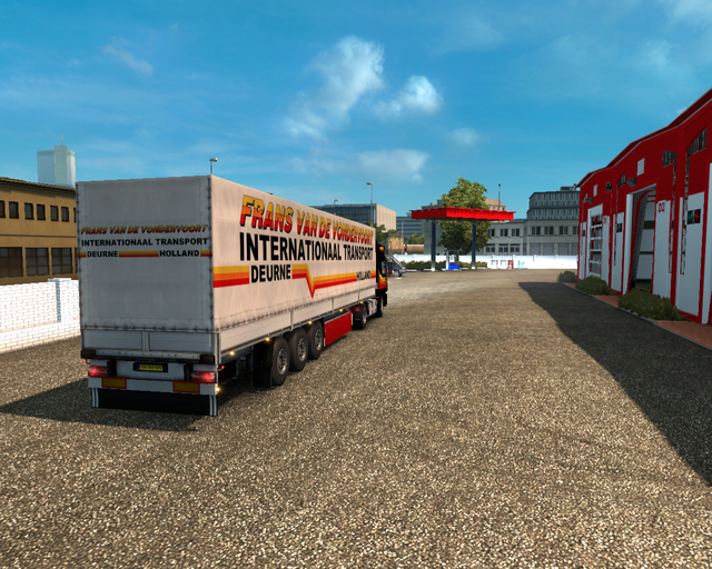 ets2 Man F2000 Commander 4x2 + Zeiltrailer Frans v prive skin ets2