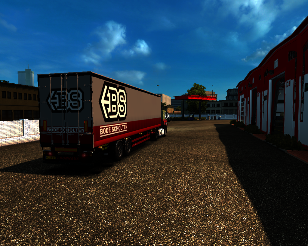 ets2 Daf CF lowcab 4x2 + 2axle Freuhauf Schuifzeil - prive skin ets2