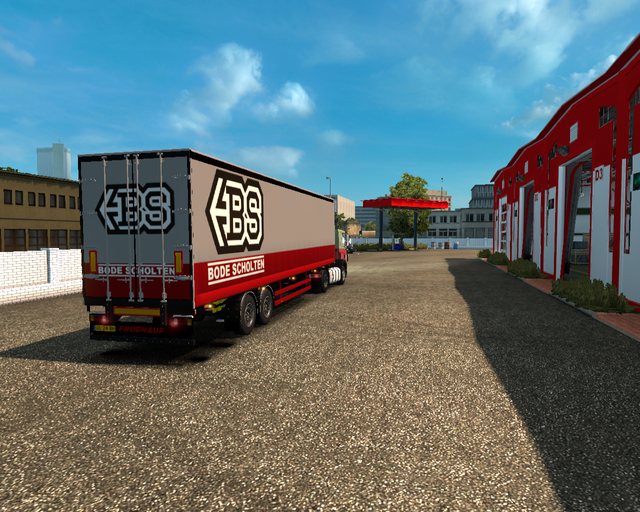 ets2 Daf CF lowcab 4x2 + 2axle Freuhauf Schuifzeil prive skin ets2