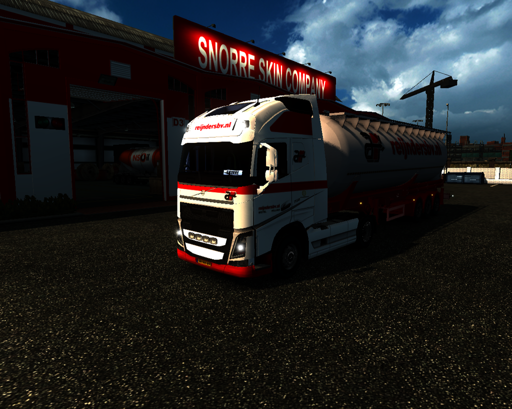 ets2 Volvo Fh16 2013 750 4x2 + Silo Trailer Reijnd - prive skin ets2