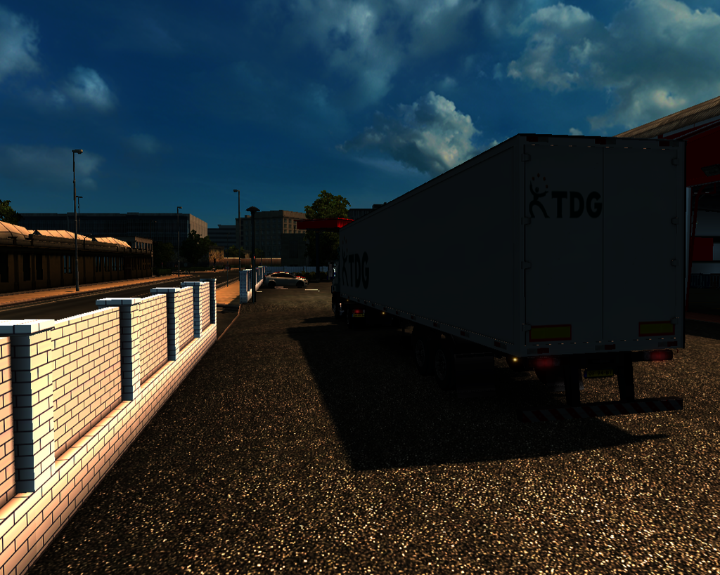ets2 Daf 85 CF lowcab 4x2 + 2 axle trailer zonder  - prive skin ets2