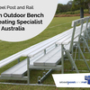 An Outdoor Bench Seating Sp... - Steel Post and Rail