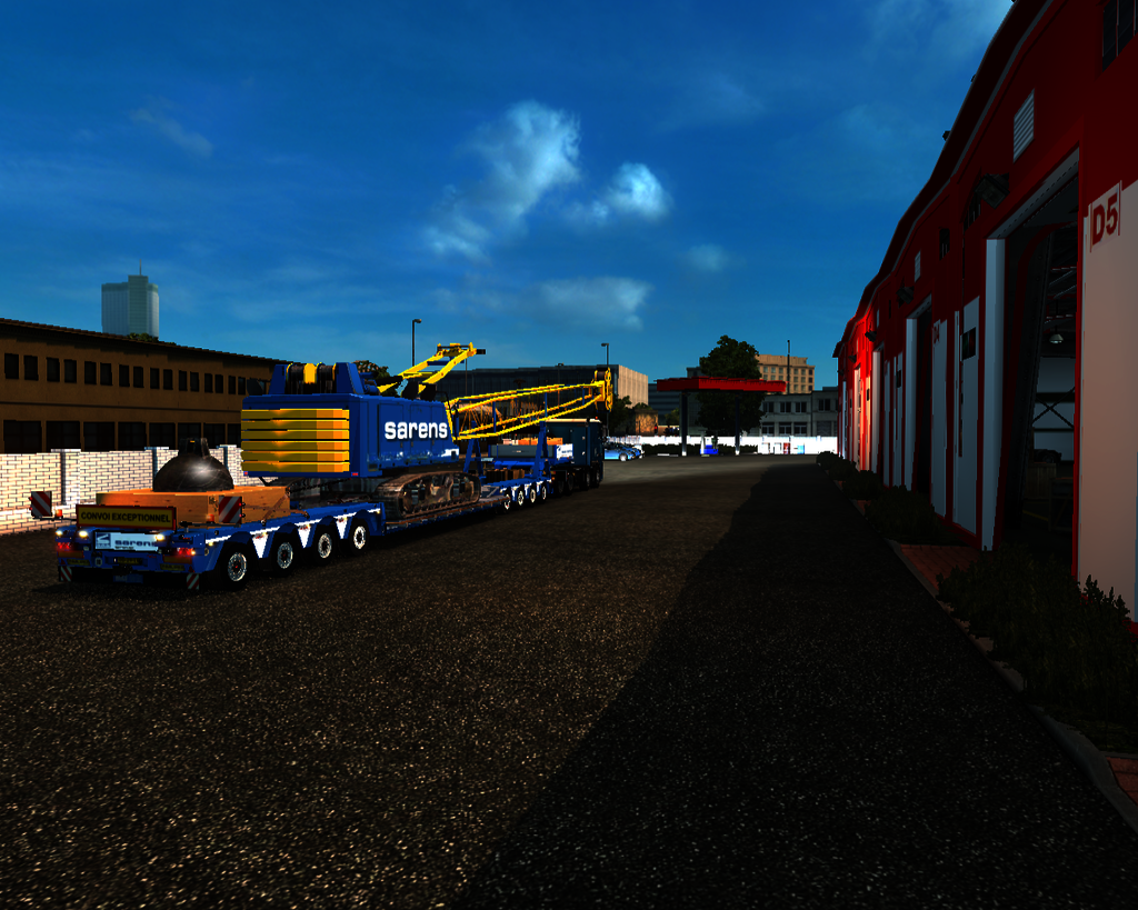 ets2 Daf XF105 850 8x4-4 euro5 low cab + Trailer w - prive skin ets2